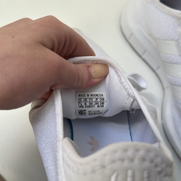 White Adidas Running Shoe - Picture 3 of 7